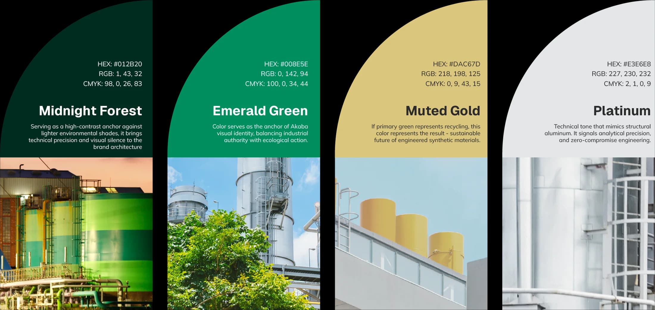 Color inspirations: Midnight Forest, Emerald Green, Muted Gold and Platinum