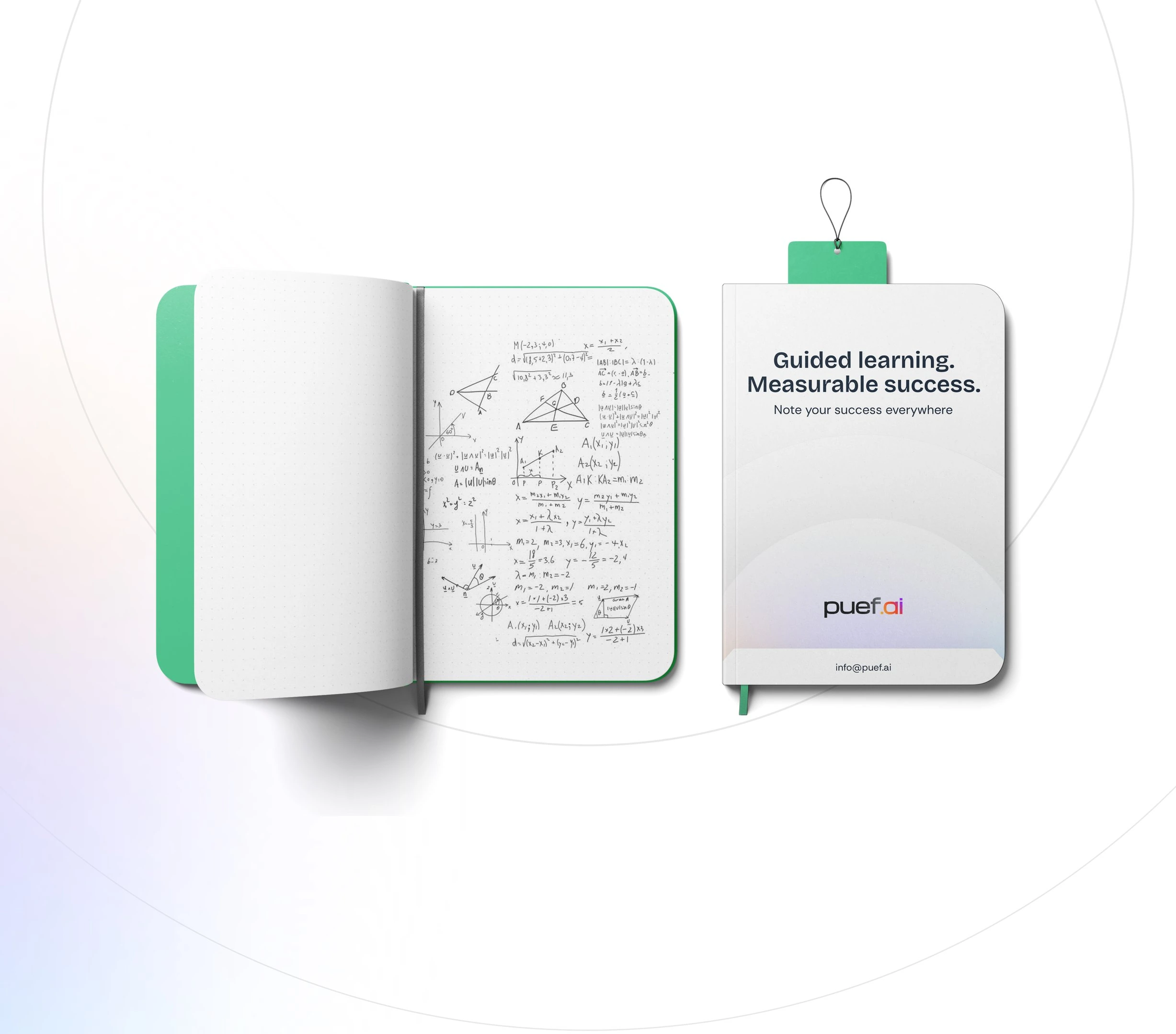 puef.ai — brand application