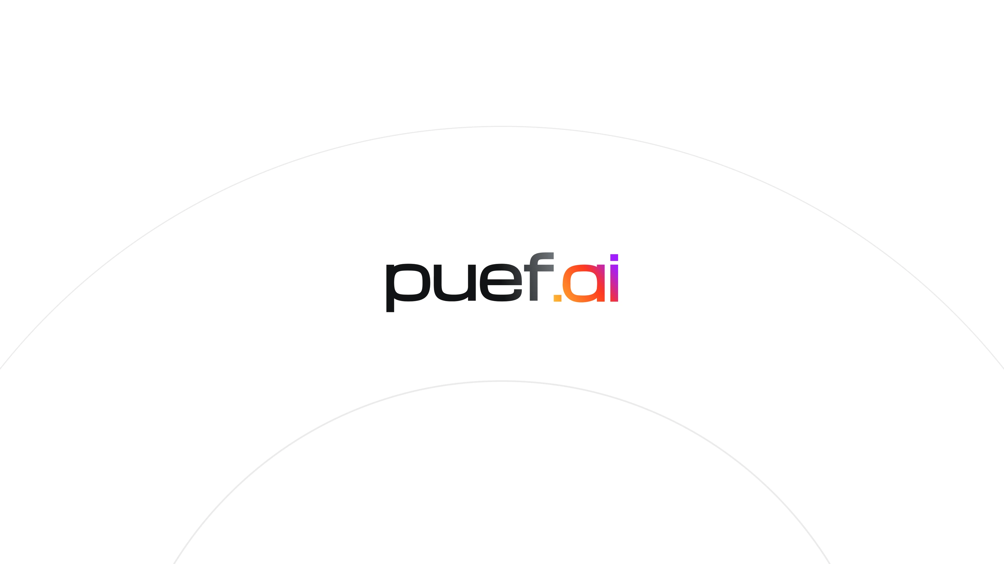 puef.ai — brand application