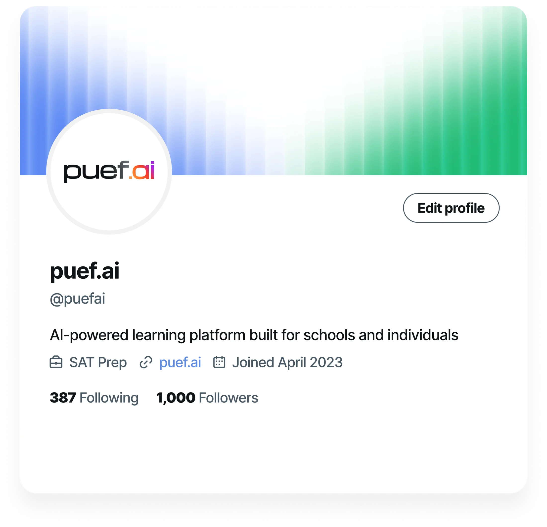 puef.ai — identity detail